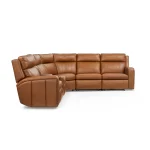 Wyatt Canyon Leather Power Reclining Sectional with Power Headrest & Lumbar - Image 5