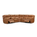 Wyatt Canyon Leather Power Reclining Sectional with Power Headrest & Lumbar - Image 10