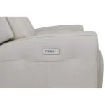 Barnett Gray Matters Leather Power Reclining Loveseat with Console, Power Headrests & Lumbar - Image 6