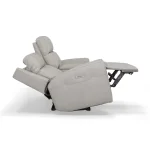 Barnett Gray Matters Leather Power Reclining Loveseat with Console, Power Headrests & Lumbar - Image 8