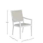 Grand Bermuda Wicker Outdoor Dining Arm Chair - Image 20