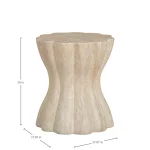 Delphi Cast Stone Outdoor End Table - Image 3
