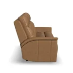 Ranger Leather Power Reclining Sofa with Console, Power Headrest, Lumbar, Heat & Massage - Image 5