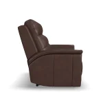 Ranger Leather Power Reclining Loveseat with Console, Power Headrest, Lumbar, Heat & Massage - Image 5