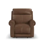 Alexander Leather Power Recliner with Power Headrest & Lumbar - Image 4