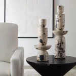 Nouveau Tower Indoor-outdoor Sculptures, S/2 - Image 4