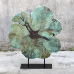 Bahati Wood Sculpture, Blue - Image 4