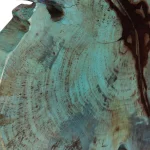 Bahati Wood Sculpture, Blue - Image 8