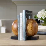 Teak And Noir Bookends, S/2 - Image 3