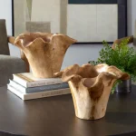 Teak Flow Indoor-outdoor Bowl, Natural - Image 5