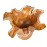 Teak Flow Indoor-outdoor Bowl, Natural - Image 7