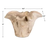 Teak Flow Indoor-outdoor Bowl, White Wash - Image 10