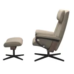Stressless® Paul (M) Cross Base Recliner with Ottoman - Image 3
