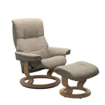 Stressless® Mayfair (M) Classic Base Recliner with Ottoman