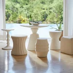 Egret Cast Stone Stool - Image 10
