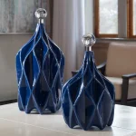 Klara Bottles, Blue, S/2 - Image 4