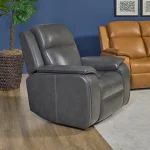Ziggy Leather Power Recliner with Power Headrest, Lumbar, Heat & Massage - Image 3