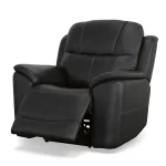 Crew Raven Leather Power Recliner with Power Headrest & Lumbar - Image 7