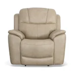 Crew Pebble Leather Power Recliner with Power Headrest & Lumbar - Image 4