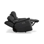 Crew Raven Leather Power Reclining Loveseat with Power Headrests & Lumbar - Image 12