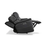 Crew Raven Leather Power Reclining Sofa with Power Headrests & Lumbar - Image 12