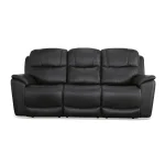 Crew Raven Leather Power Reclining Sofa with Power Headrests & Lumbar - Image 4