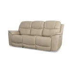 Crew Pebble Leather Power Reclining Sofa with Power Headrests & Lumbar - Image 6