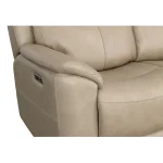 Crew Pebble Leather Power Reclining Sofa with Power Headrests & Lumbar - Image 10