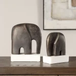 Timeless Tusk Sculptures, S/2 - Image 3