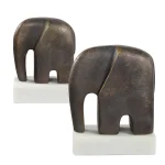 Timeless Tusk Sculptures, S/2 - Image 5