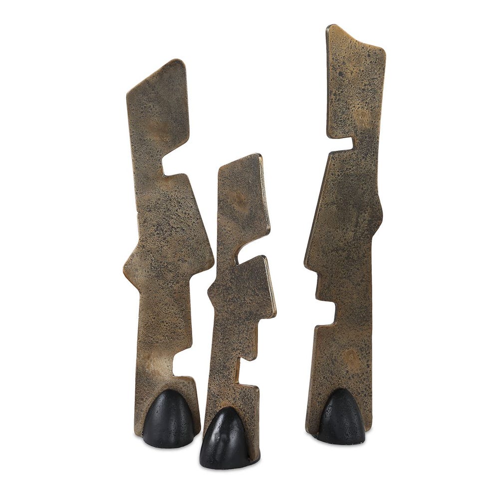 18197_104782643 Geometric Echoes, Sculptures, S/3 - Image 1