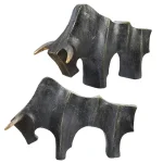 Regal Bull Sculptures, S/2 - Image 6