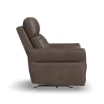Artemis Cappuccino Fabric Power Rocking Recliner with Power Headrest, Lumbar, Heat & Massage - Image 5