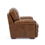 David Pecan Leather Chair - Image 5