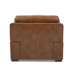 David Pecan Leather Chair - Image 6