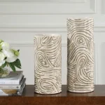 Timber Swirl Vases, S/2 - Image 3
