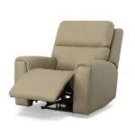 Jarvis Parchment Leather Power Recliner with Power Headrest - Image 6