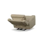 Jarvis Parchment Leather Power Recliner with Power Headrest - Image 10