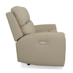 Jarvis Parchment Leather Power Reclining Sofa with Power Headrests - Image 4