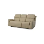 Jarvis Parchment Leather Power Reclining Sofa with Power Headrests - Image 5