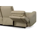 Jarvis Parchment Leather Power Reclining Sofa with Power Headrests - Image 9
