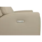 Jarvis Parchment Leather Power Reclining Sofa with Power Headrests - Image 10