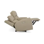 Jarvis Parchment Leather Power Reclining Loveseat with Console & Power Headrests - Image 9