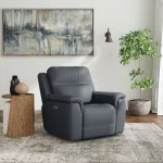 Sawyer Marine Leather Power Recliner with Power Headrest & Lumbar - Image 3