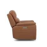 Sawyer Leather Power Recliner with Power Headrest & Lumbar - Image 5