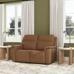 Sawyer Leather Power Reclining Loveseat w/ Pwr Headrests, Lumbar - Image 3