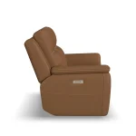 Sawyer Leather Power Reclining Loveseat w/ Pwr Headrests, Lumbar - Image 5