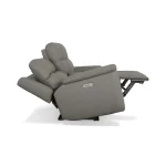 Sawyer Grey Leather Pwr Recl Loveseat w/ Console, Pwr Hdrsts, Lumbar - Image 9