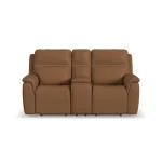 Sawyer Leather Pwr Recl Loveseat w/ Console, Pwr Hdrsts, Lumbar - Image 4