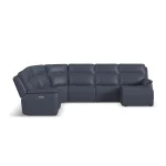 Sawyer Leather Power Reclining Sectional with Power Headrests & Lumbar - Image 10